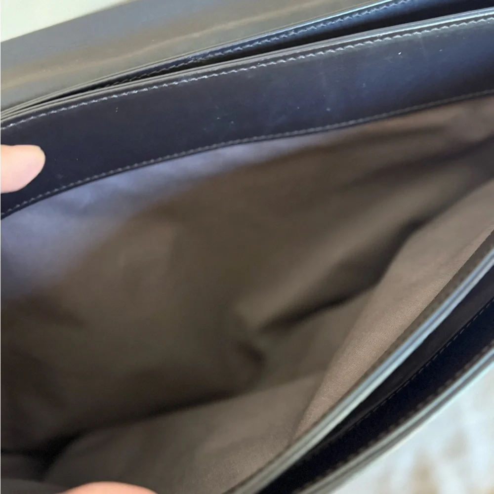 Bottega Veneta Dark Brown Woven Briefcase
